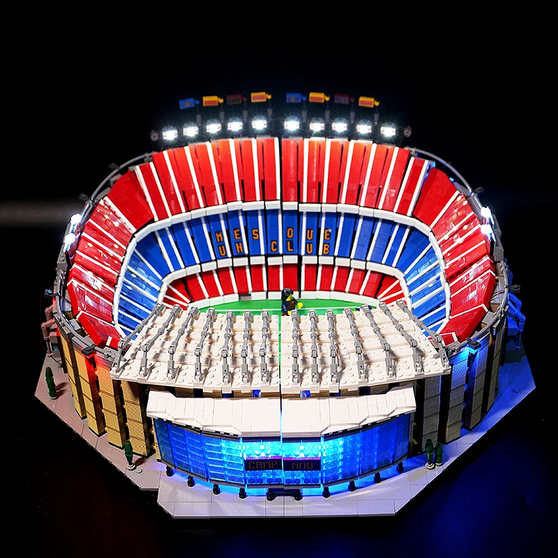 DIY радиоуправляемая лампочка Детский комплект для LEGO 10284 Volkswagen T2 прицеп-фургон