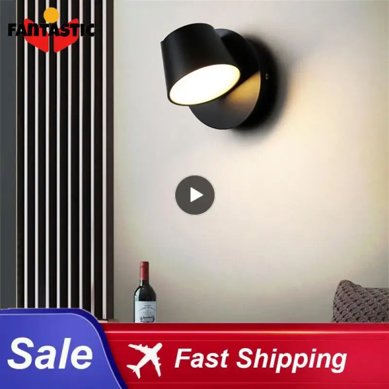

Modern Bedside Reading Light Wall Mounted Rotatable Led Wall Lamp 1 Pcs Home Decoration Luminaire Nordic Bedroom Lights Creative