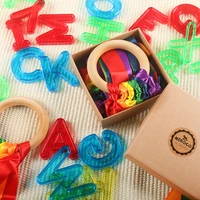 montessori sensory toys rainbow senorial materials wooden ribbon hand kite color learning educational toys for toddler e1964h