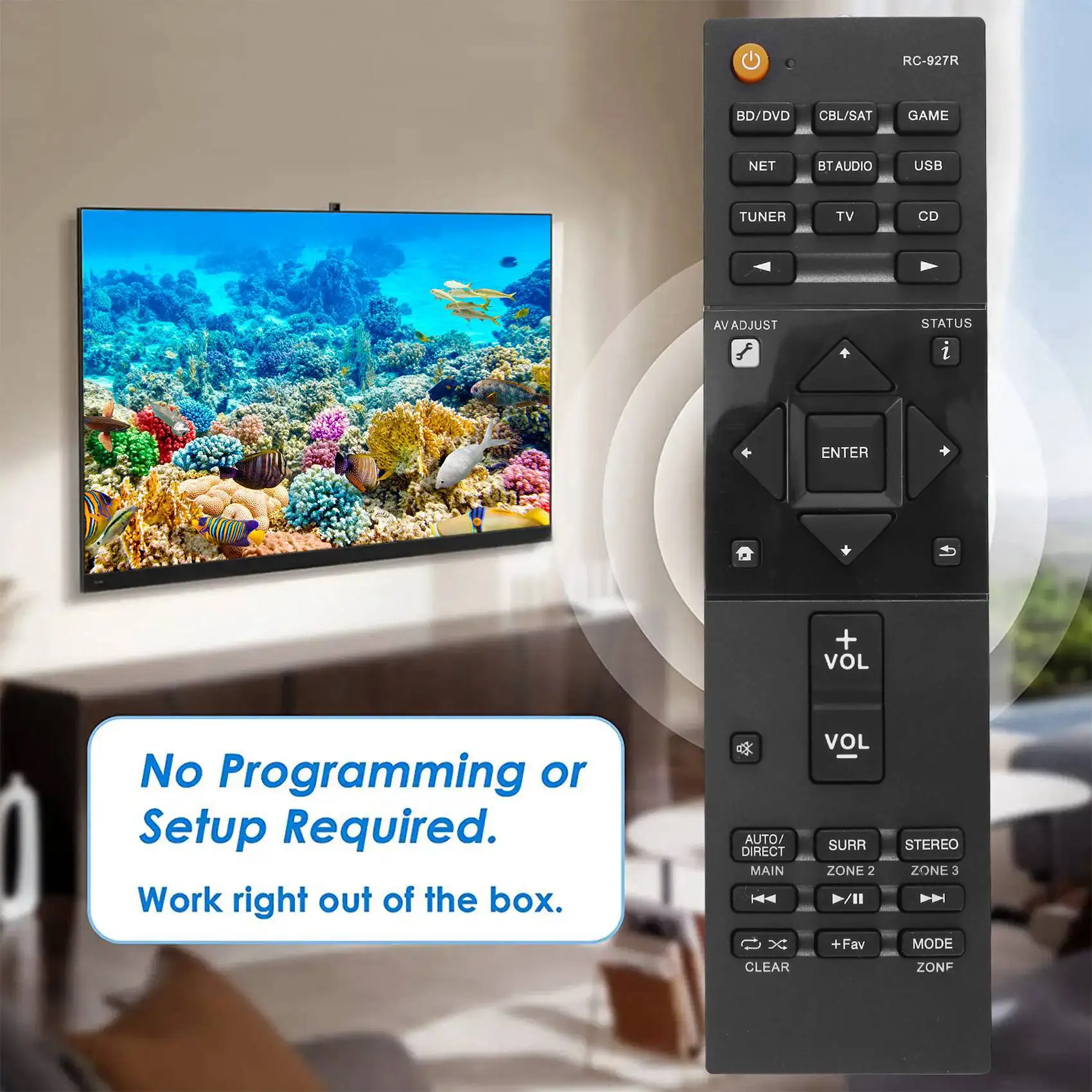 Запасной пульт дистанционного управления для Pioneer RC-927R AV усилитель плеера