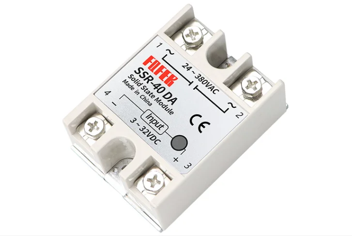 Твердотельное реле Φ SSR-10DA 10A 25A 40A 50A фактически 3-32V DC TO 24-380V AC SSR 10DA 25DA 40DA 50DA