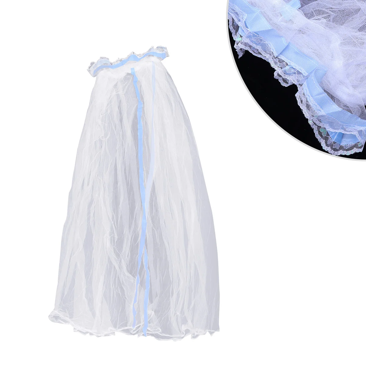 

Bed Mosquito Net Foldable Bed Canopy Children Bedroom Mosquito Net Canopy ( Blue )