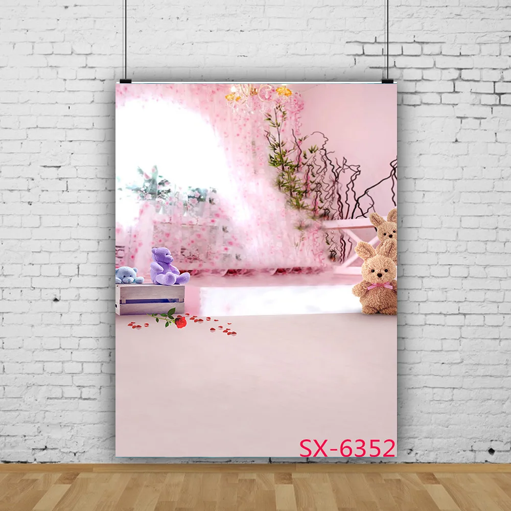 

Newborn Baby Photography Backdrop Props Fur Garland Floral Bird Nest Birthday Hundred Days Studio Background YX-36