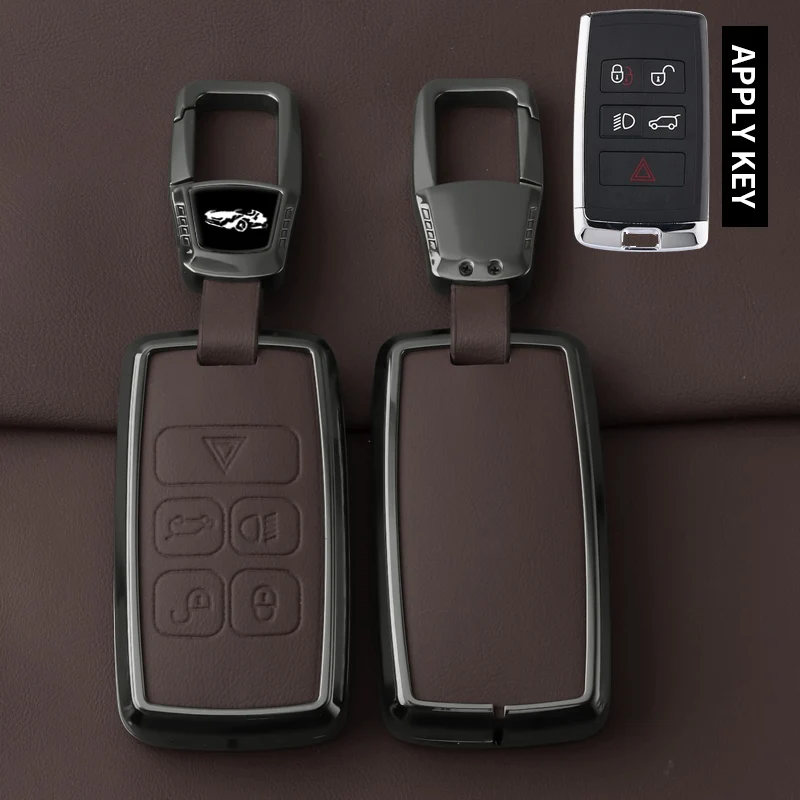 

Металлический Кожаный Чехол Для Ключей Для Land Rover Range Rover Evoque Discovery Sport Velar Jaguar XE XF E-Pace F-Pace - А...