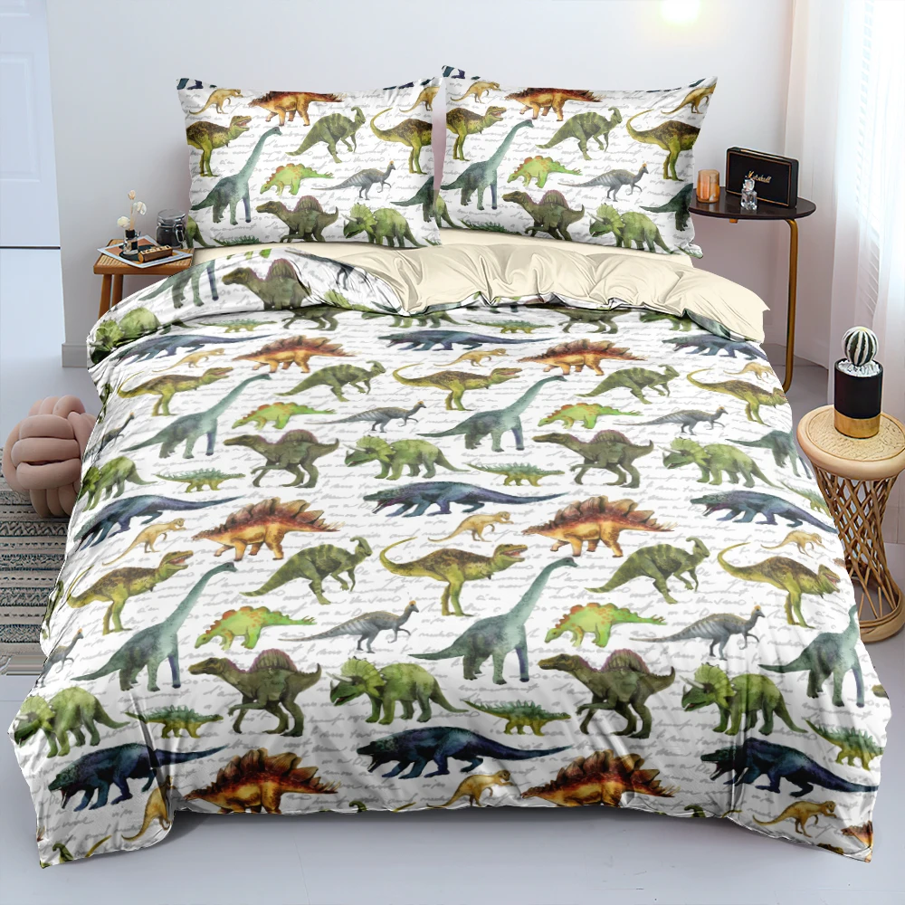 

Пододеяльник с 3D цифровыми динозаврами, 220x240 см