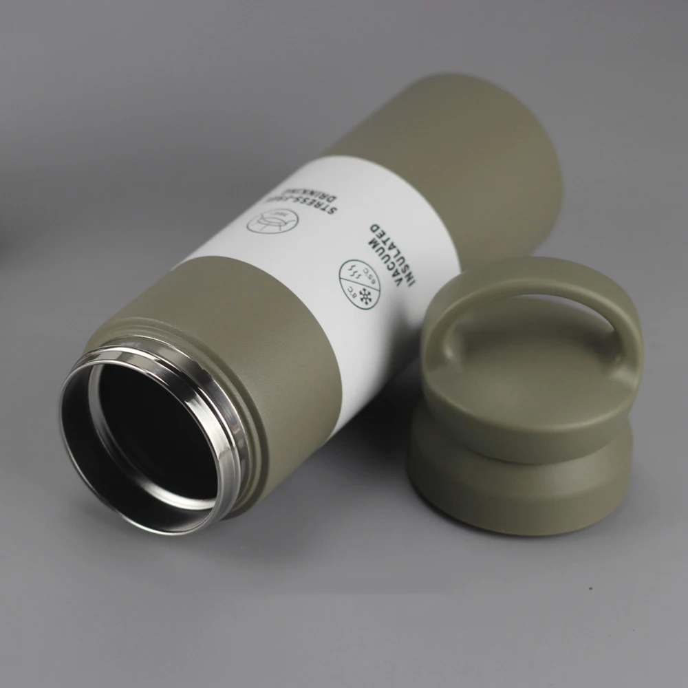 Дешево 350/500 мл модный термос кофейная кружка из нержавеющей стали стакан вакуумная колба бутылка для воды для девушек Женская Офисная дорожная кру...