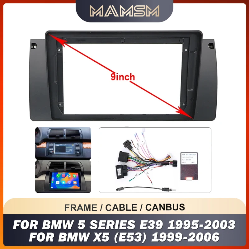 MAMSM 9 для BMW 5 серии E39 X5 E53 M5 автомобильная мультимедийная рамка кронштейн панели