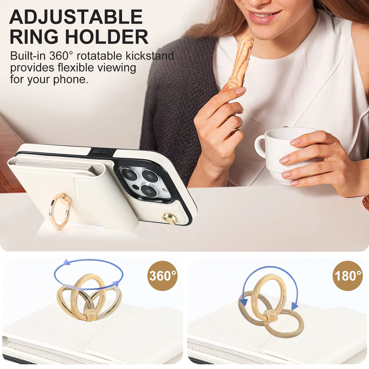 Luxury Leather Multi Card Slot Bracket Phone Case For iPhone 14 13 12 Mini 11 Pro XS MAX X XR Card Holder Phone Cover Bag