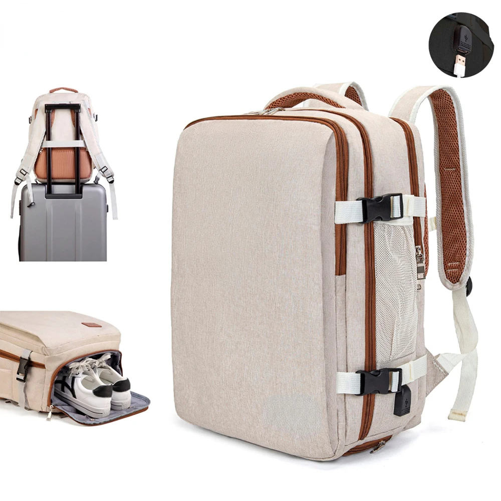 

Laptop Bags 16 inch Travel Backpack Computer Bag Notebook Large Capacity Male Female Modren Minimalist Backpacks With USB