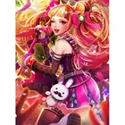 Алмазная 5D Вышивка, персональная мультяшная Аниме Картина для девушки, полноформатная круглая Алмазная картина, Набор для вышивки мозаикой, украшение для дома