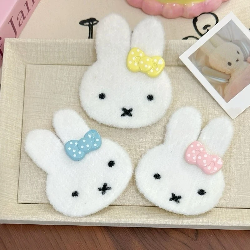 Заколка-липучка Miffy Bow Bangs: яркая, мультяшная, креативная, изысканная, для девочек, милая, нежная, без следов, для укладки непослушных волос (art.: 3920dc19f1760) - 3920dc19f1760