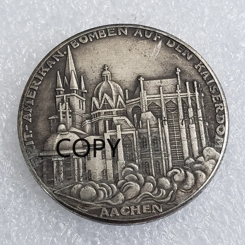 

1943 Antique Crafts Skull Wanderer Coin Morgan Silver Dollar Imitation Commemorative Coin