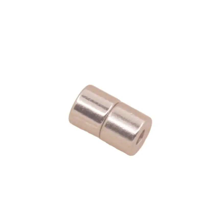 

Silvery Column Magnetic Clasp Hook Jewelry Making Magnet Dia.5mm For Bracelet