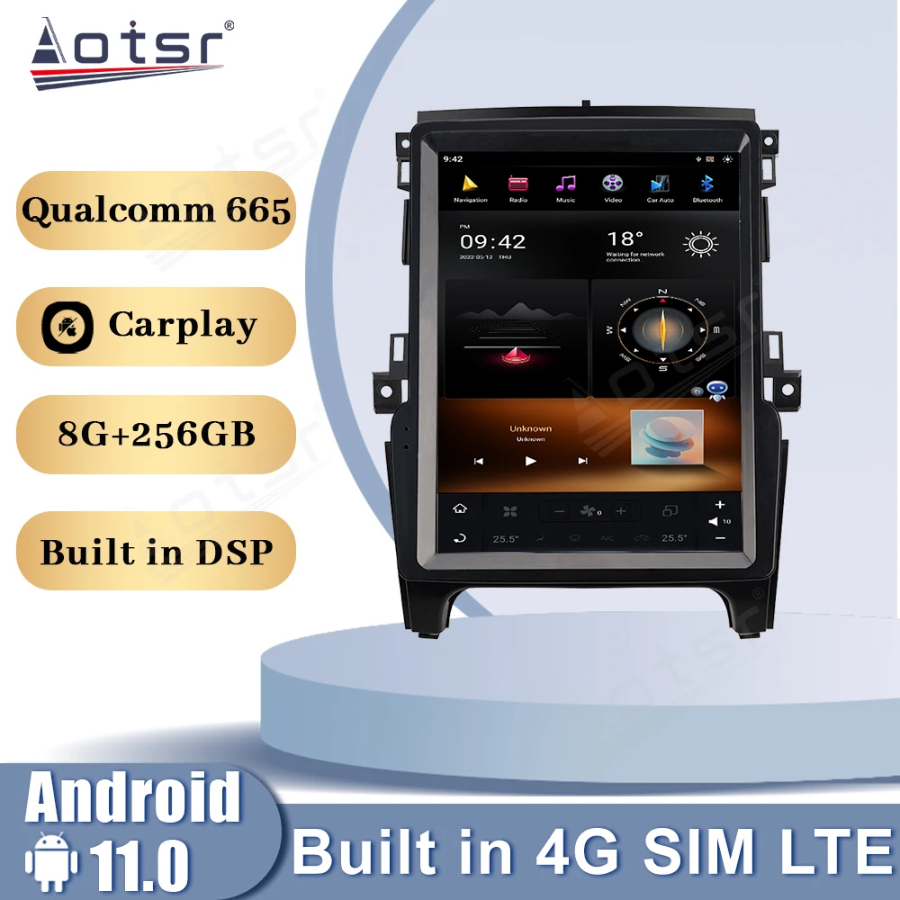 

Автомобильная магнитола Qualcomm Snapdragon 665 Android 11 для Ford Ranger 2015 2016 2017 2018