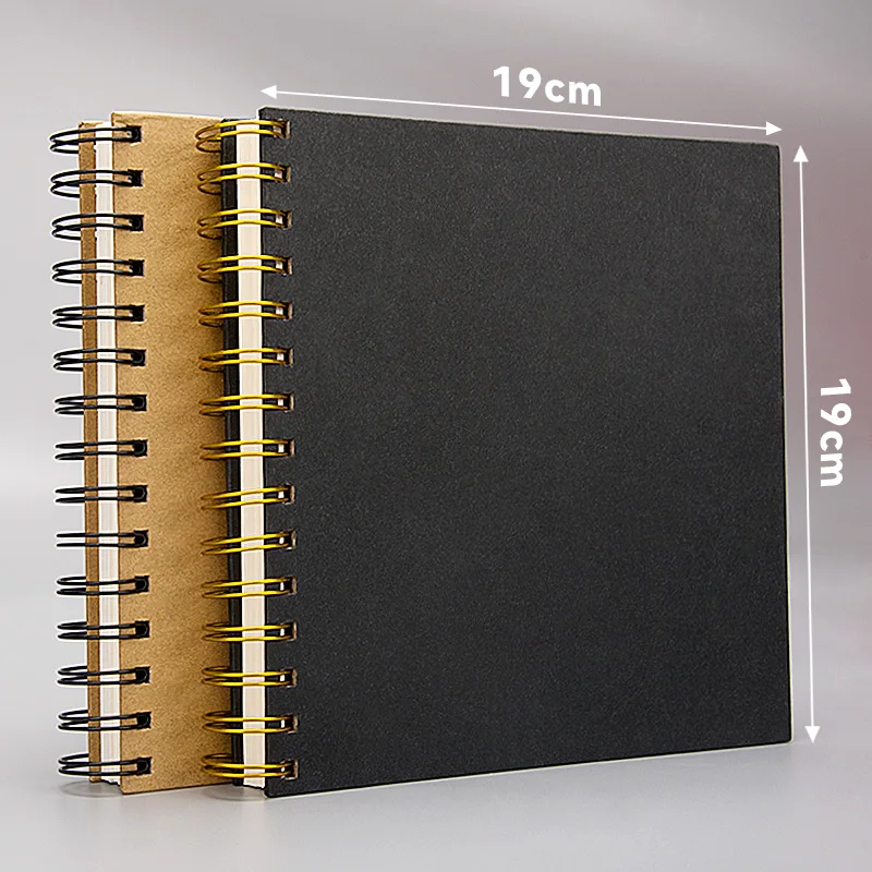 Kup Kwadratowy Sketchbook Twarda Osłona Cewki Graffiti Art Studenci Wychodzą Ręcznie Malowany Pusty Papier 160g Zagęszczony Album Treningowy 19x19cm