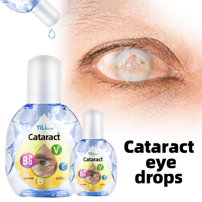 Капли для глаз Cataract Treatment с витамином B6 облегчения сухих и облачного глазного