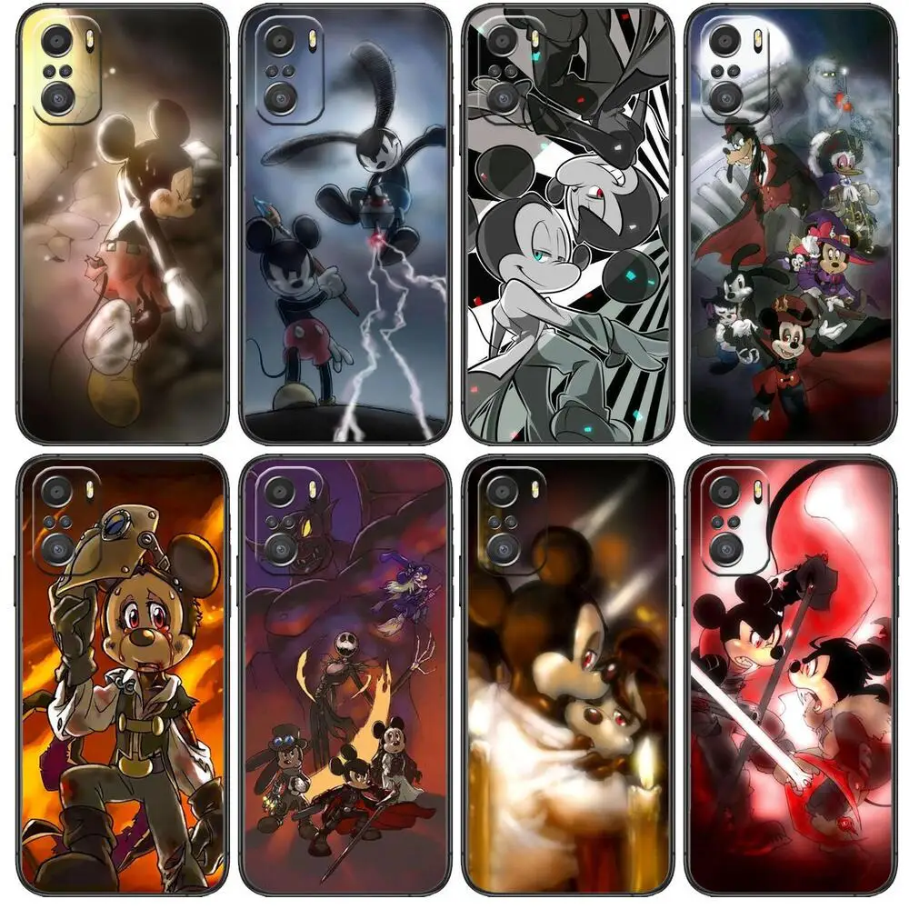 

disney anime Phone Case For xiaomi mi 11 Lite pro Ultra 10s 9 8 MIX 4 FOLD 10T 5g Black Cover Silicone Back Prett