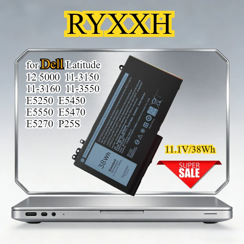 Фото Аккумулятор для ноутбуков Dell Latitude 12 5000 11-3150 11-3160 11-3550 E5250 E5450 E5550 E5470 E5270 P25S 79VRK WYJC2 №1