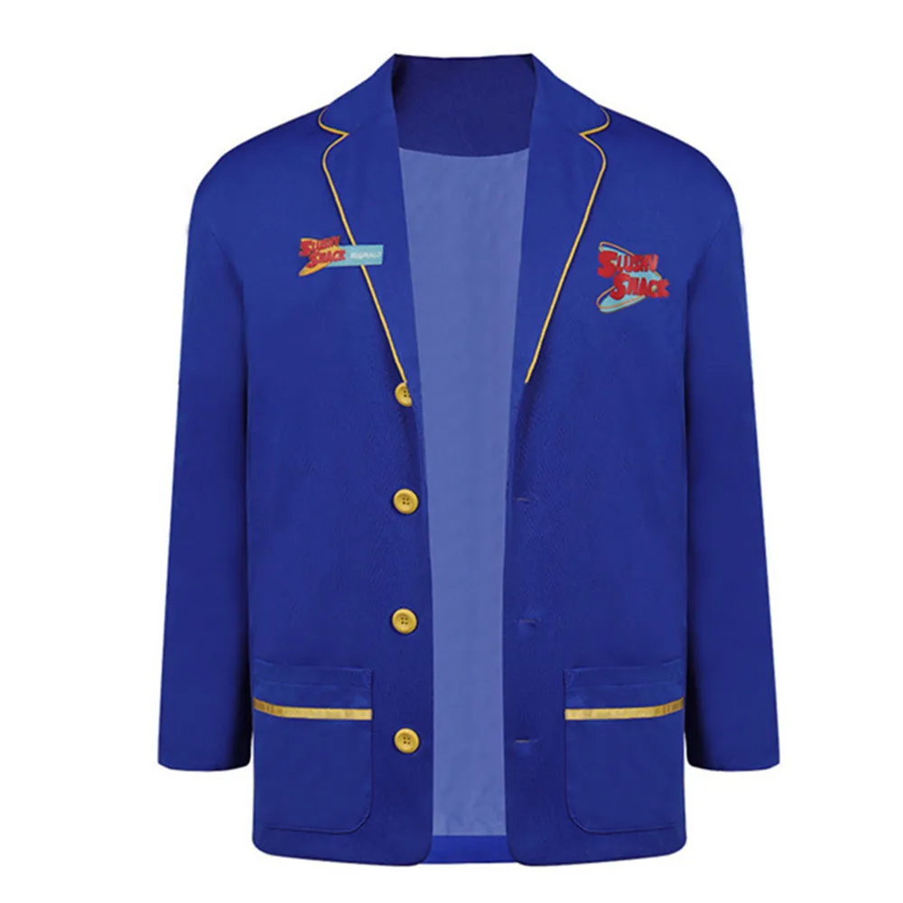 

Movie Vampire Men Reginald Cosplay Costume Adult Male Women Royal Blue Jacket XS-XXXL Outfit for Adult Halloween
