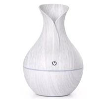 creative wood grain vase humidifier mute aromatherapy locomotive office home usb colorful lamp humidifier