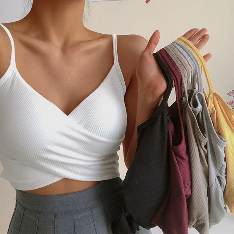 2022 сексуальный женский кросс-топ укороченный топ винтажный в стиле Харадзюку