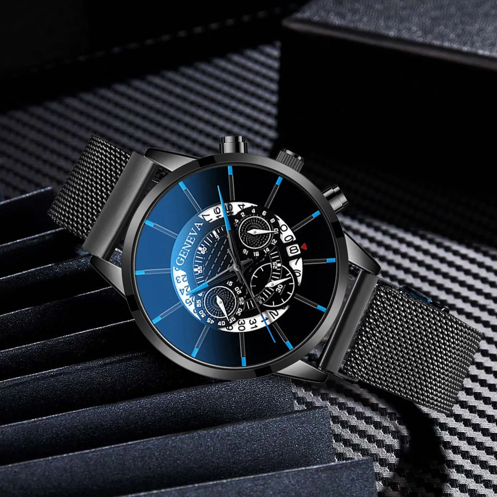 

New men's magnet watch men's watch business fashion light luxury calendar quartz watch light luxury Alloy luxury watch men