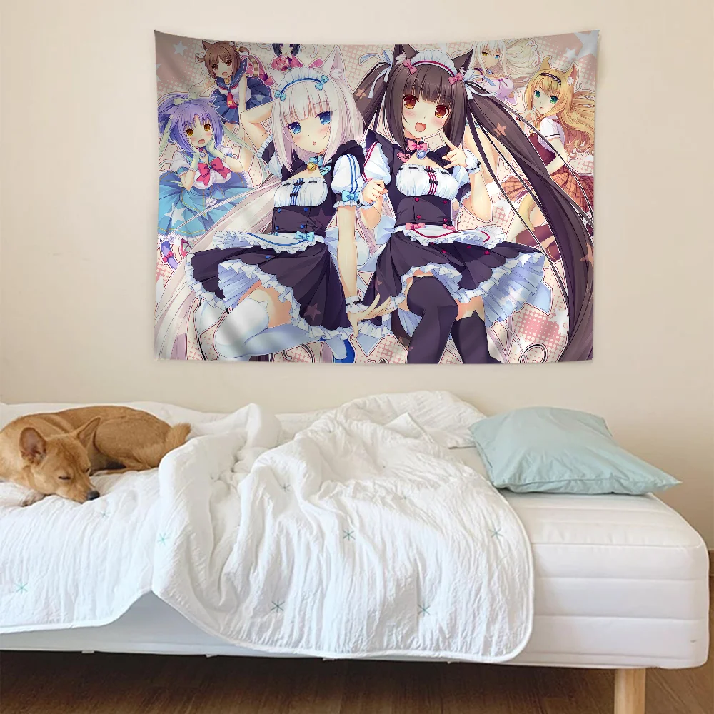 Некопара аниме гобелен из искусство научная фантастика домашний декор Настенный