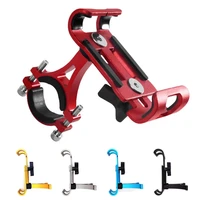 metal motorcycle bicycle phone holder aluminum alloy anti slip bracket gps clip universal 360 rotating stand for samsung xiaomi