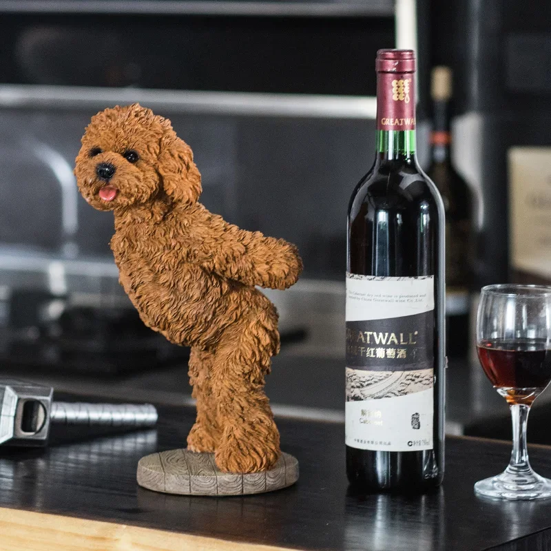 Европейская Винная стойка домашняя креативная с медведем Тедди украшение для