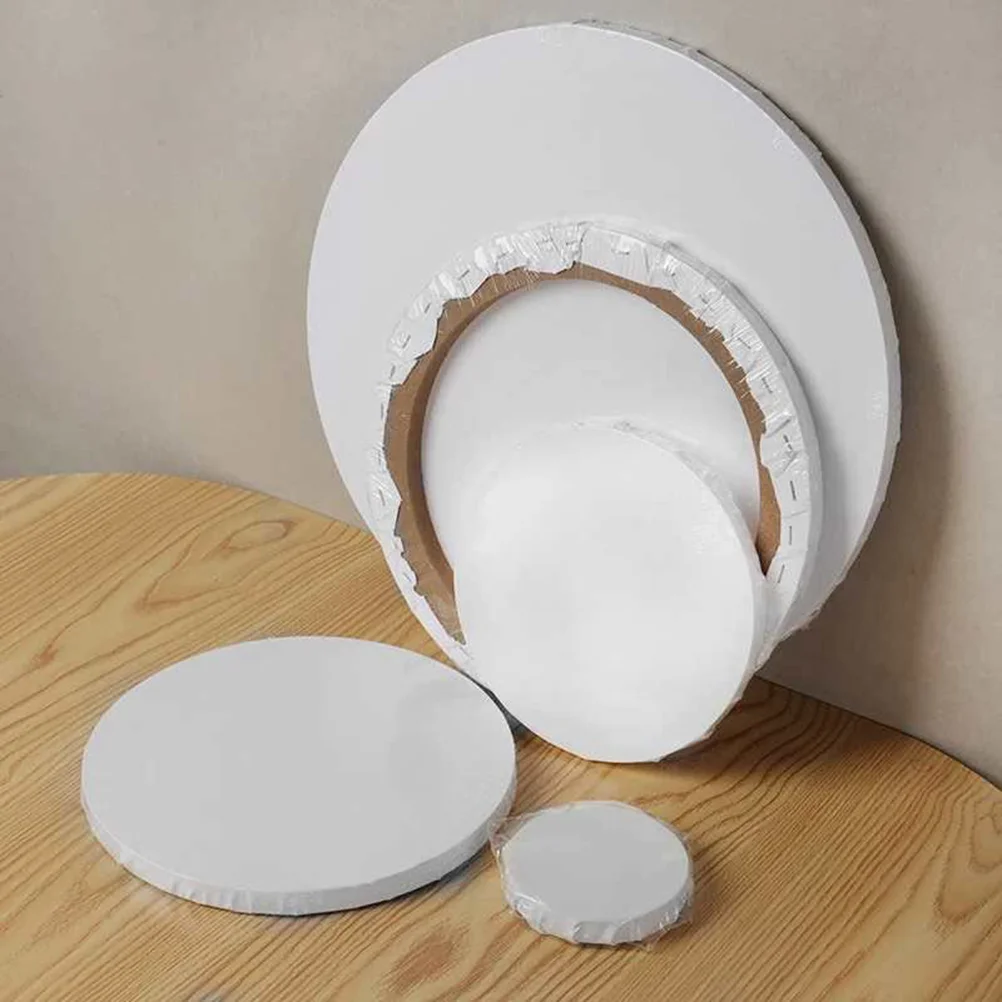 

Canvas Painting Stretched Round Artist Board Boards Oil Panel Panels Wood Blank Frame Canvases White Acrylic Free Watercolor