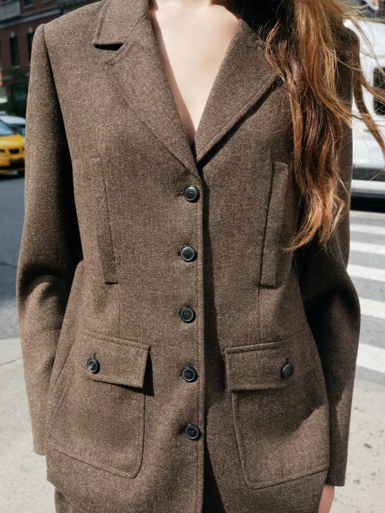 Европейский и американский стиль 2024 осенние зимние новые продукты женский