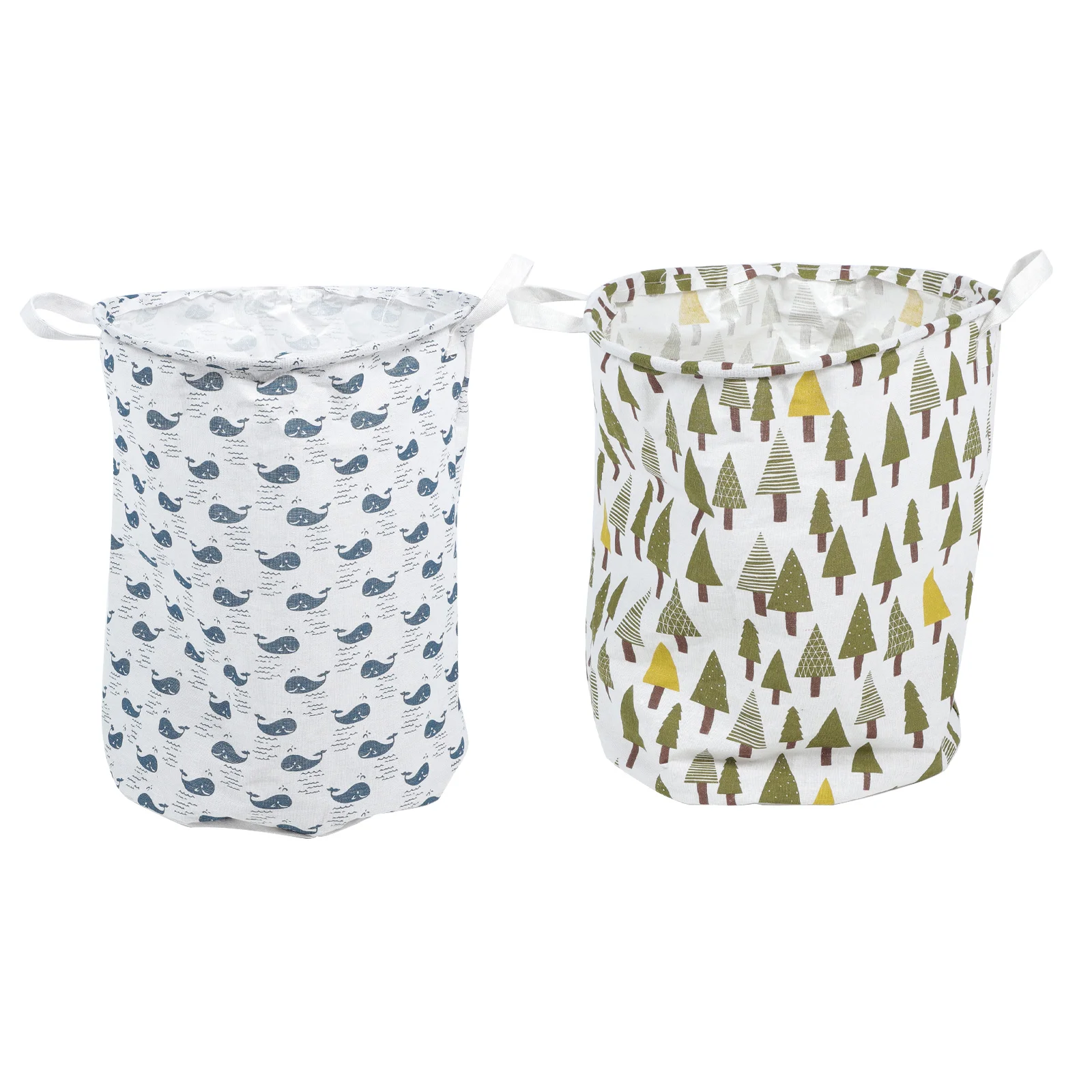 

2pcs Foldable Laundry Hamper Large Organizing Basket Multipurpose Basket