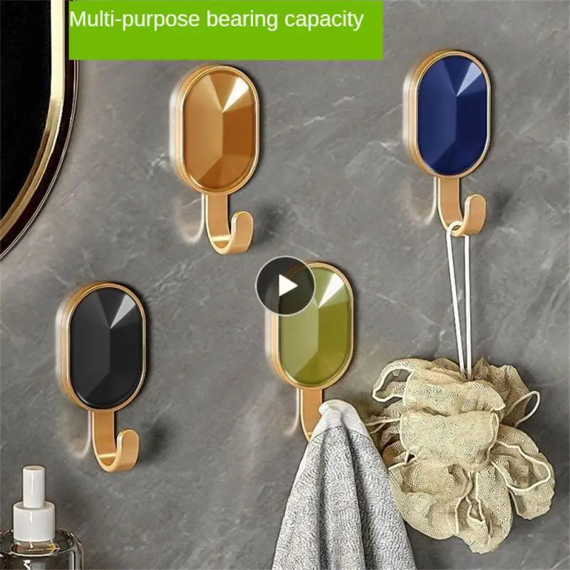 

Punch-free Sticky Hook Easy To Install Safe And Harmless Coat Hook Waterproof And Moisture-proof Small And Exquisite Hook