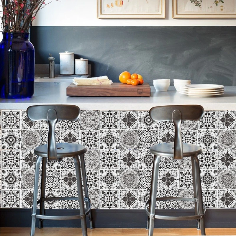 10 шт. наклейки на плитку фартук пилинг-палка пол лестницу водонепроницаемые