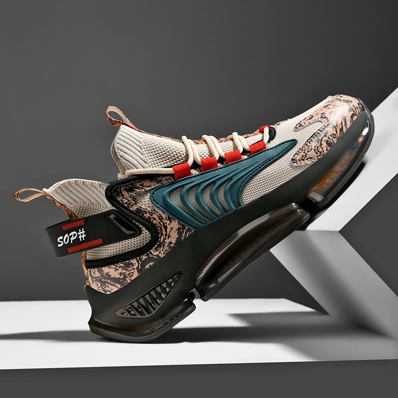 JIEMIAO Spring Men's Running Shoes Women Breathable Athletic Sport Shoes Designer Comfortable Jogging Chunky Sneakers Zapatillas