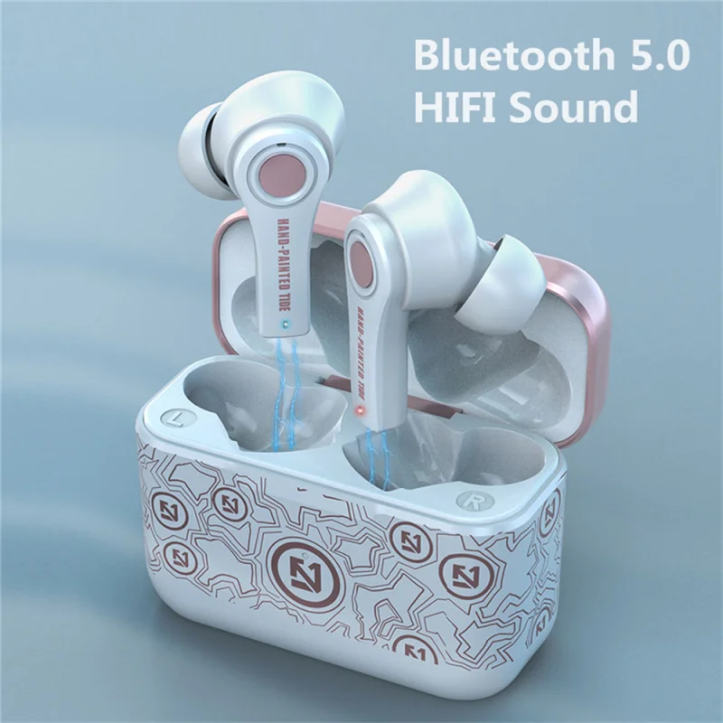 

TS-100 TWS Wireless Bluetooth 5.0 Earphones with Mic Charging Box Headphones 9D Gaming Headsets Sport Earbuds For Android PK i12