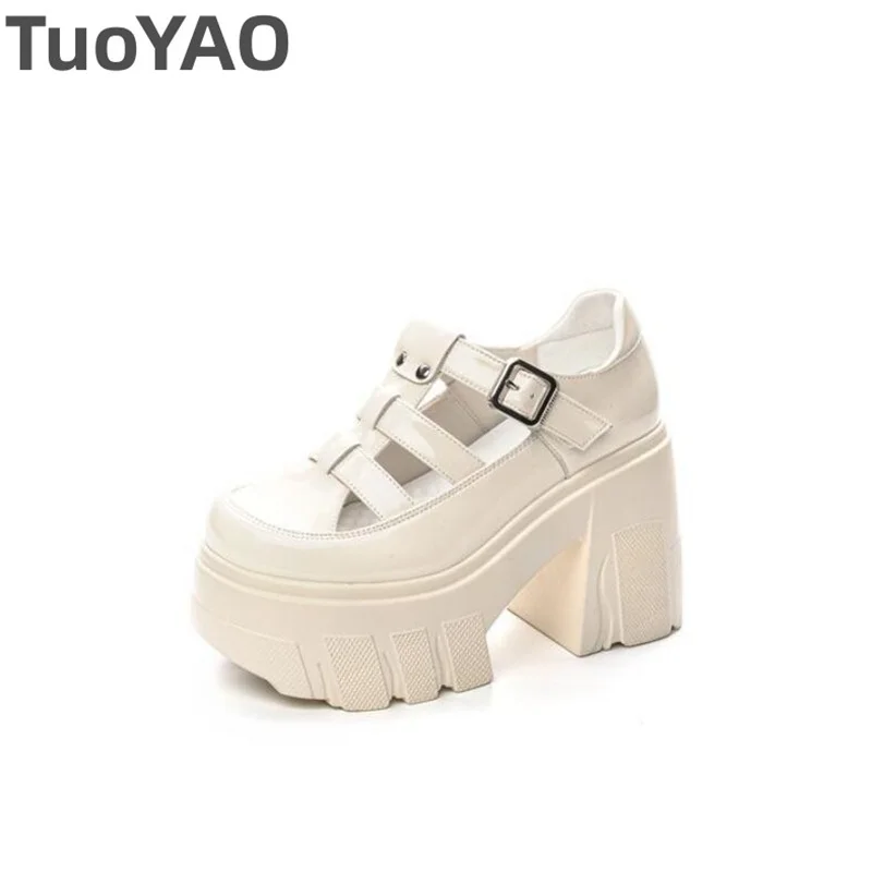 Сланцы женские летние из натуральной воловьей кожи на каблуке 12 см