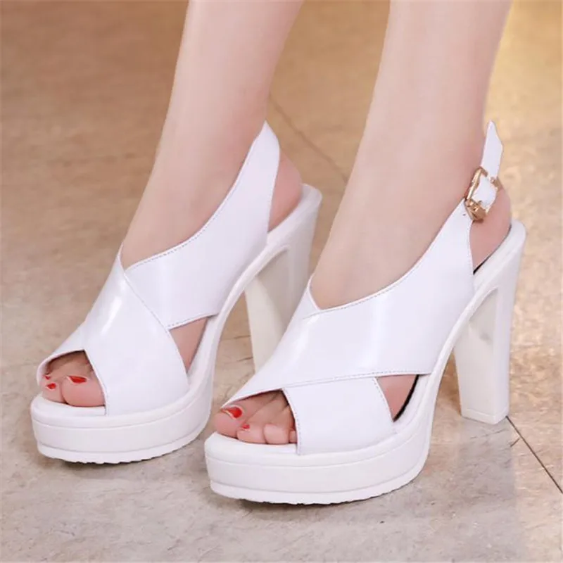 

Женские модельные сандалии Qipao, босоножки на очень высоком каблуке и платформе, водонепроницаемые Босоножки с открытым носком на толстом ка...