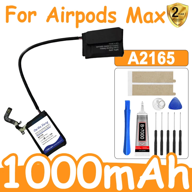 Фото A2165 Аккумулятор 4,35 В 1000 мАч для Apple Airpodsmax Гарнитура Акумулятор Airpodsmax №1