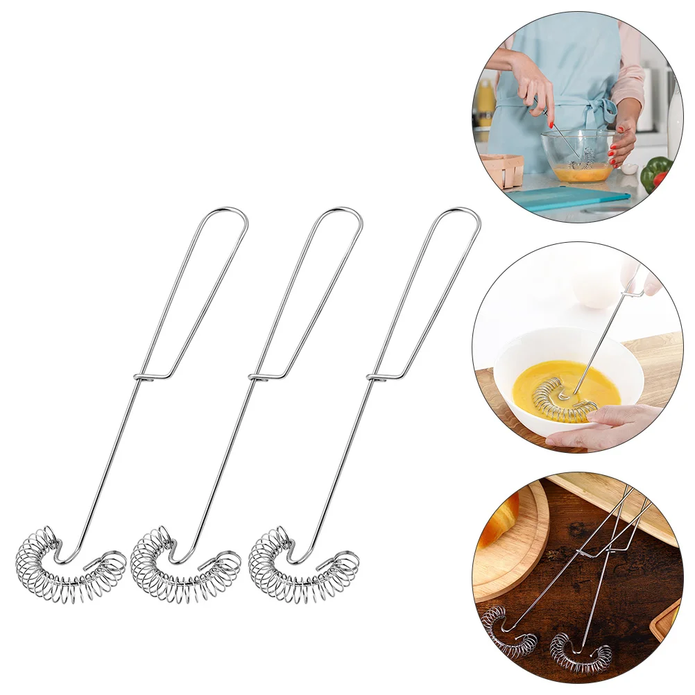 

Egg Whisk Beater Manual Stirrer Mixer Blender Hand Cooking Eggbeater Stirring Steel Balloon Spoon Frother Stirrers Spoons Mixing