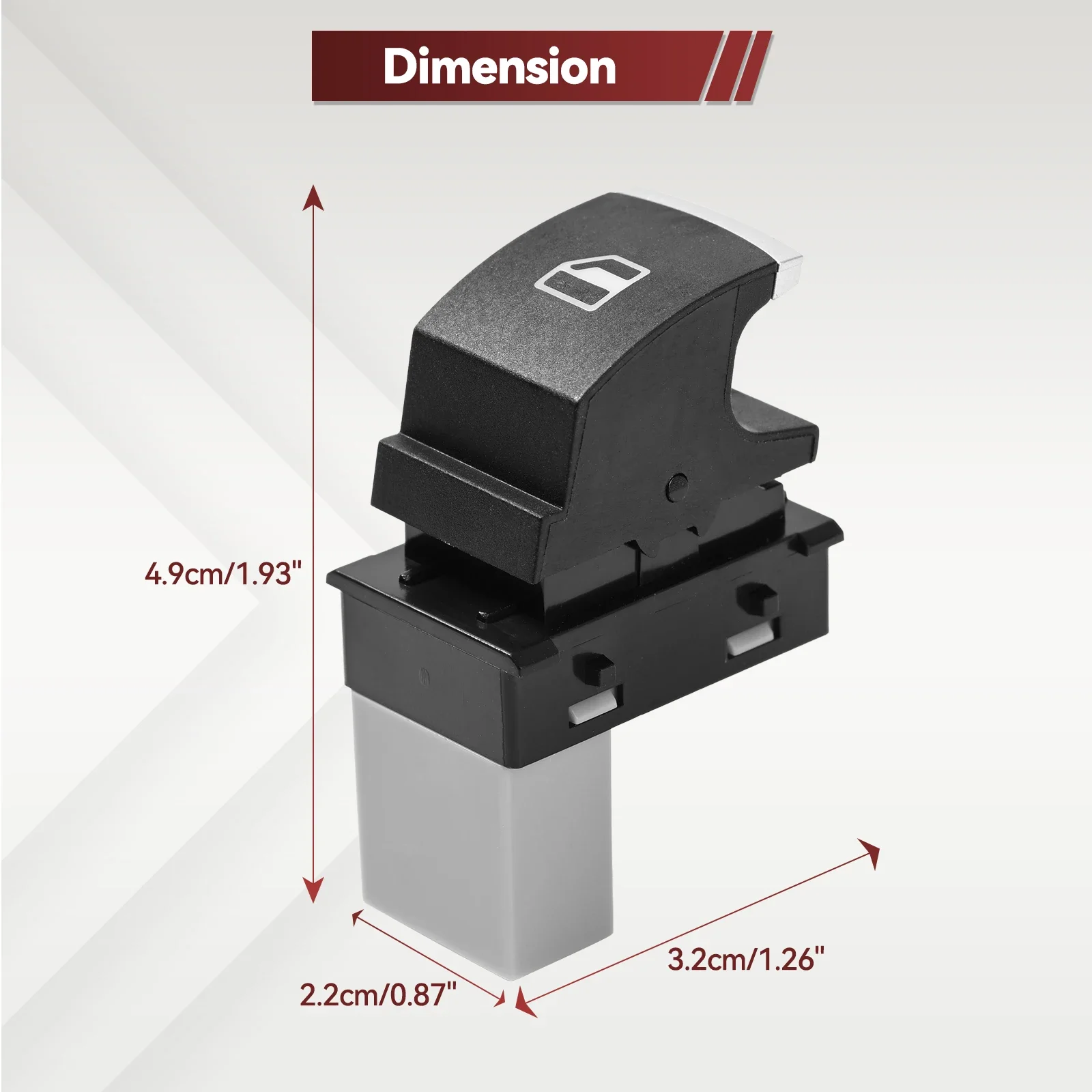 Локи J 5ND 959855 5К 0959855 Кнопка управления стеклоподъемником для VW Jetta Tiguan Caddy Golf MK5 MK6