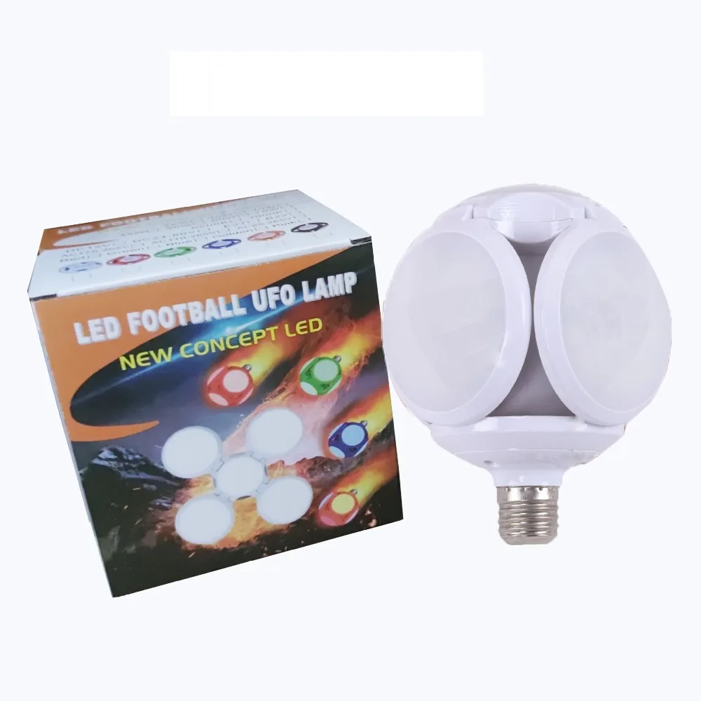

Adjustable 360 Degrees 40W Foldable Football Light Bulb Ceiling Fixture Lights LED Light Bulb Spotlight Light