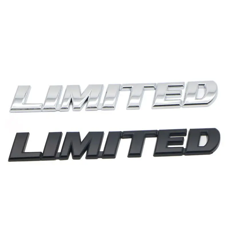 

3D Chrome car Stickers 4x4 LIMITED Tail Emblem Badge Decals Car Body Sticker for Jeep Grand Cherokee Wrangler Ford Car Styling