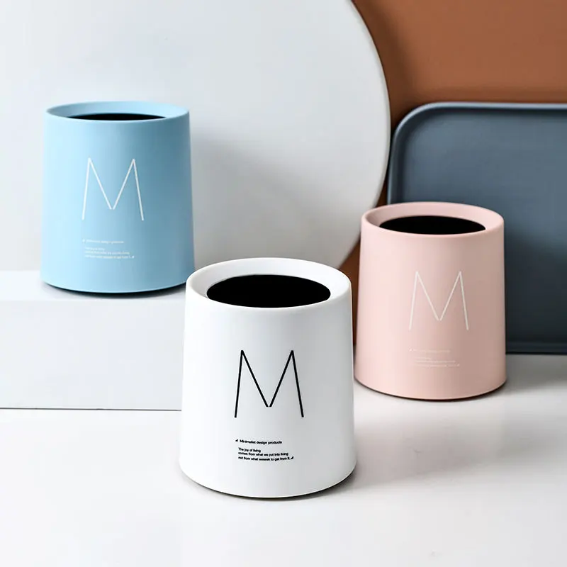 

Настольная многофункциональная мини-корзина для мусора, ведро для домашнего и автомобильного хранения, аксессуары с крышкой, мусорный бак ...