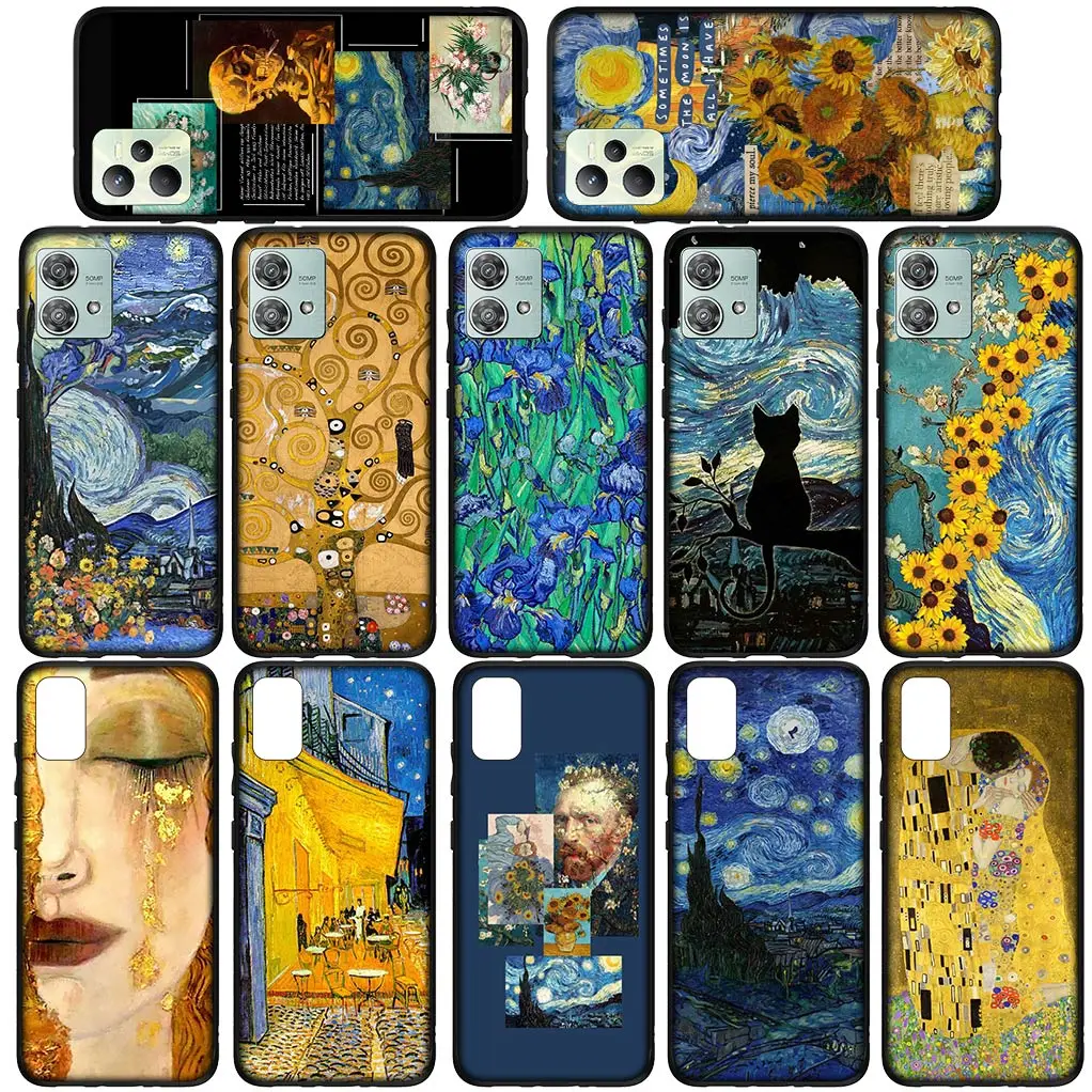 Чехол Starry Night Van Gogh Sky Art для OPPO A17 A15 A16 A3 Pro A40 A60 A80 A79 A95 A94 A74 A78 A58 A38 A57 4G 5G чехол телефона