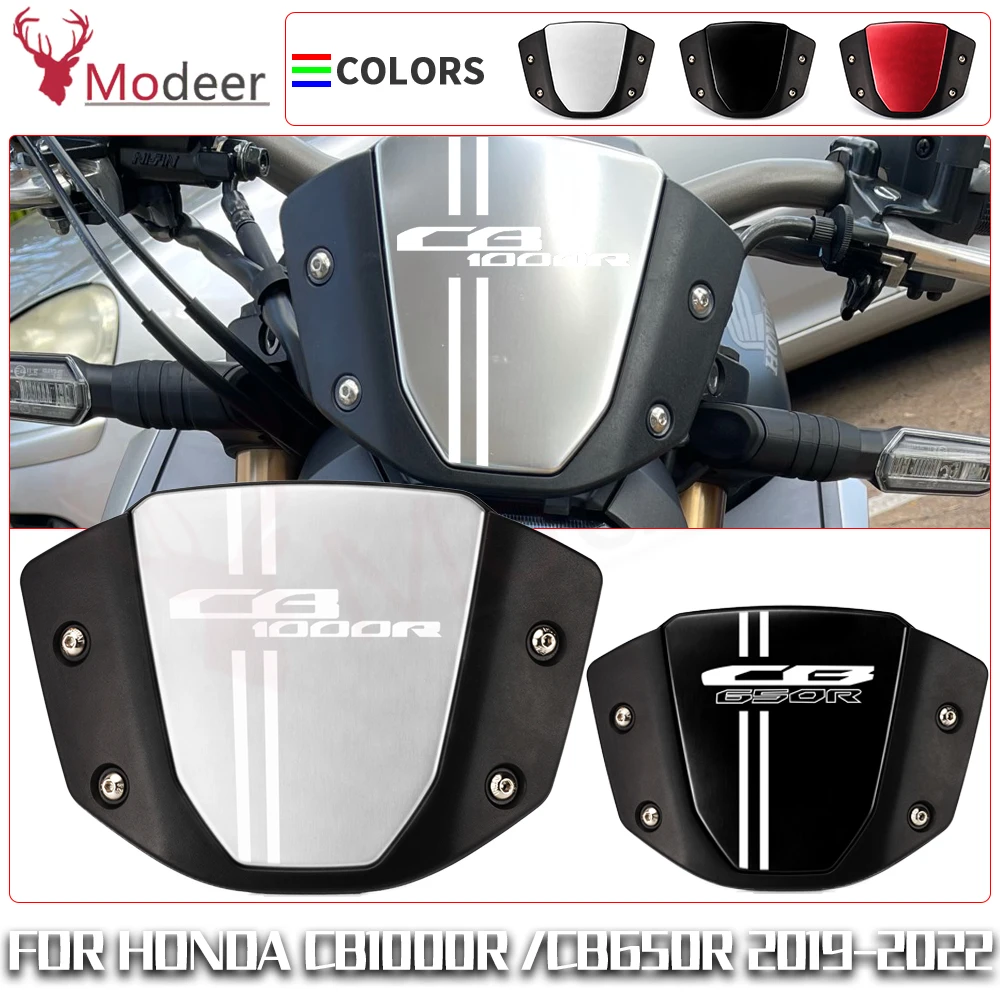 

CB 1000R 650R Motorcycle CNC Front Windshield For HONDA CB1000R CB650R 2019-2022 Motorbike Wind Deflector Windscreen Cover