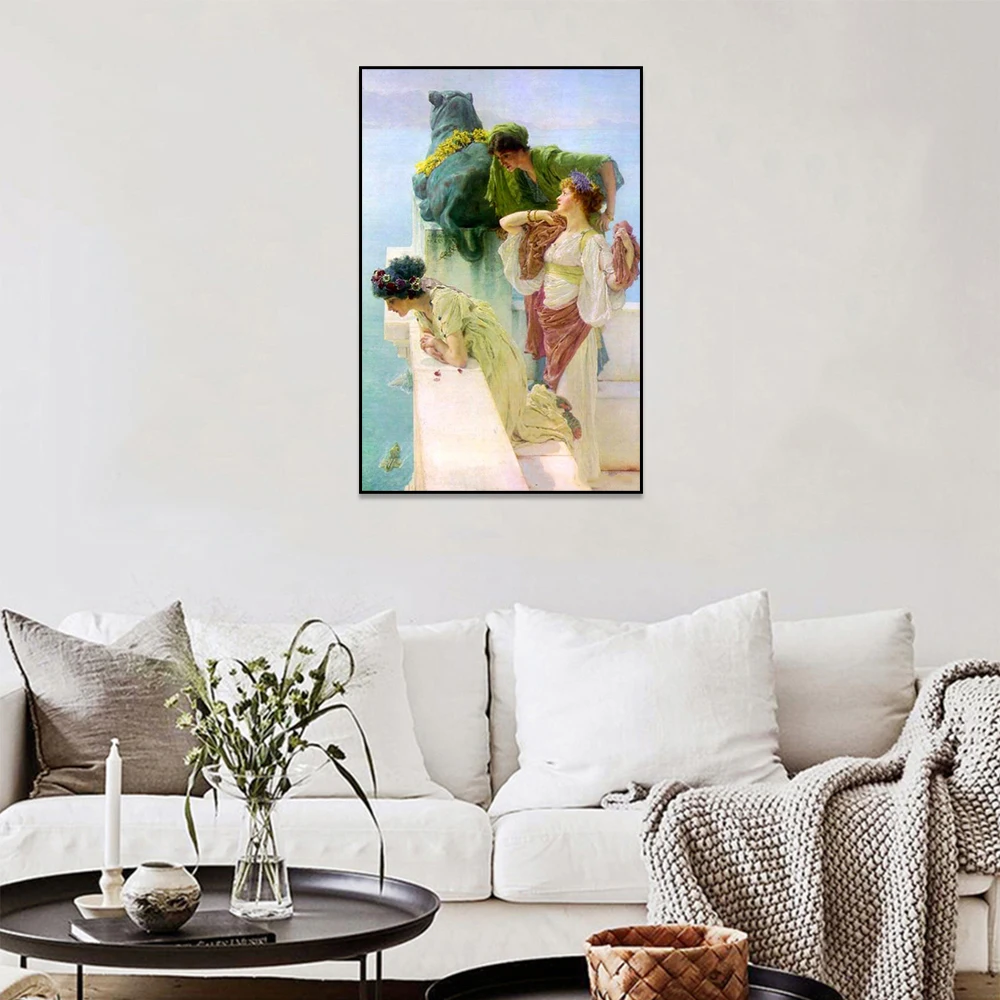 Лоуренс Альма-Тама A Coign of Vantage известная картина печать Жикле на холсте