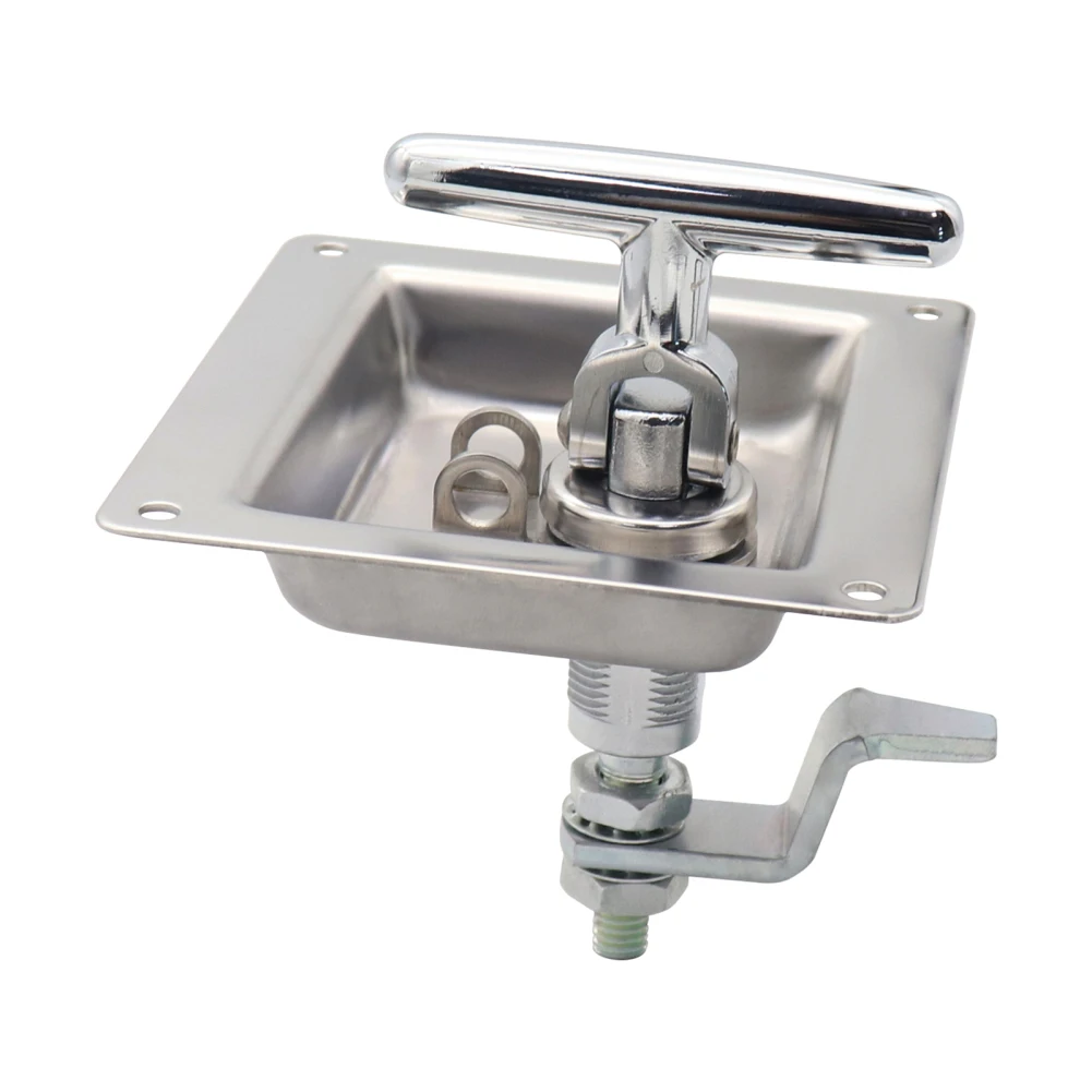 

Stainless Steel Box Latch Locks Tool Folding T-Handle Truck Tool Box Latch For RVs Trailers Trucks IP65 Waterproof
