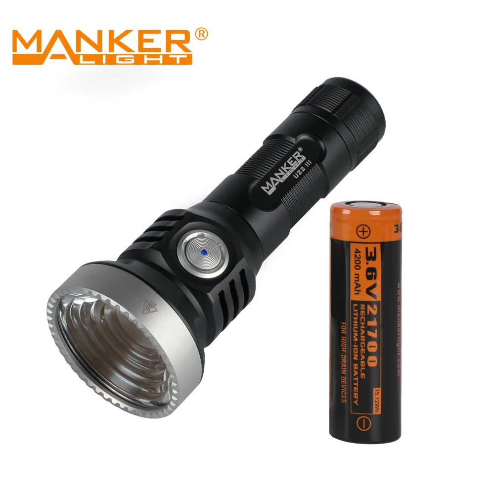 Карманный фонарик Manker U22 III 90 2 5000 люмен перезаряжафонарь USB-C с высокой разрядкой