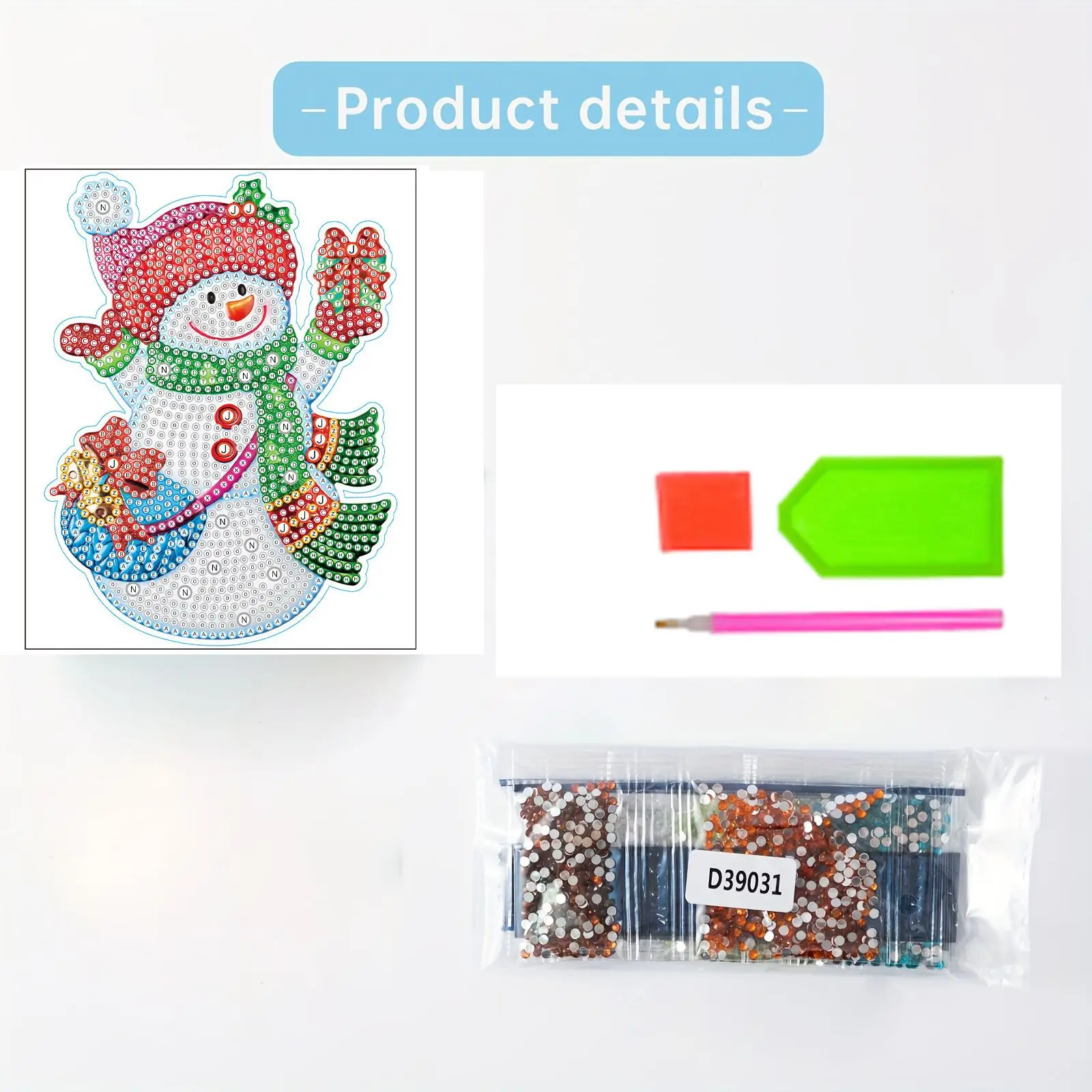 Мультфильм Санта-Клаус Снеговик алмазная живопись бесплатные наклейки DIY